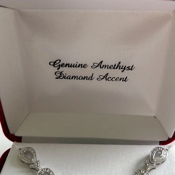 Genuine Amethyst Necklace - Picture 6 of 7